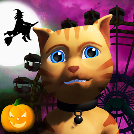 Halloween Cat Theme Park 3D Image