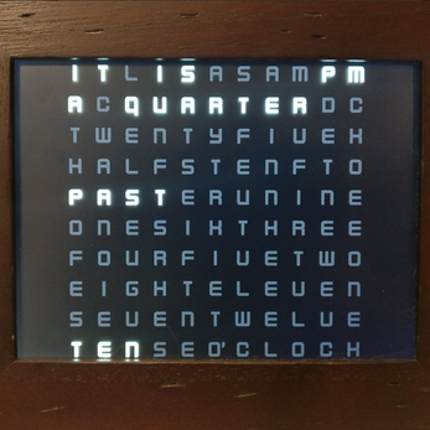 Text Clock Generator Image