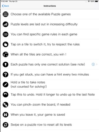 100×3 Logic Games screenshot