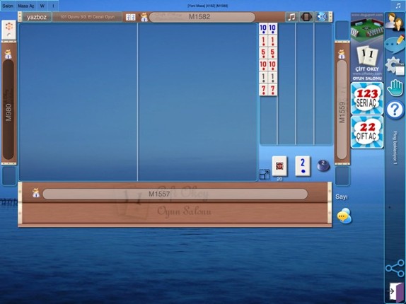 101 Okey Domino hakkarim.net screenshot
