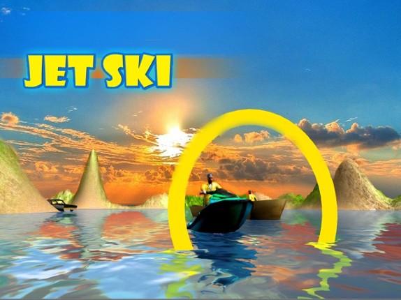 3D Jet Ski Drive Sim Rings Water Play screenshot