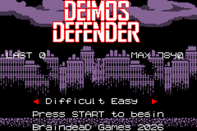 Deimos Defender  (Game Boy Advance - GBA - Analogue Pocket) Image