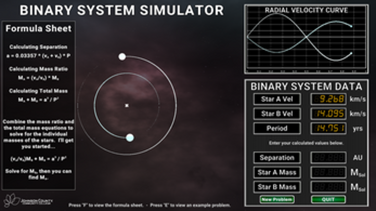 Binary System Simulator Image
