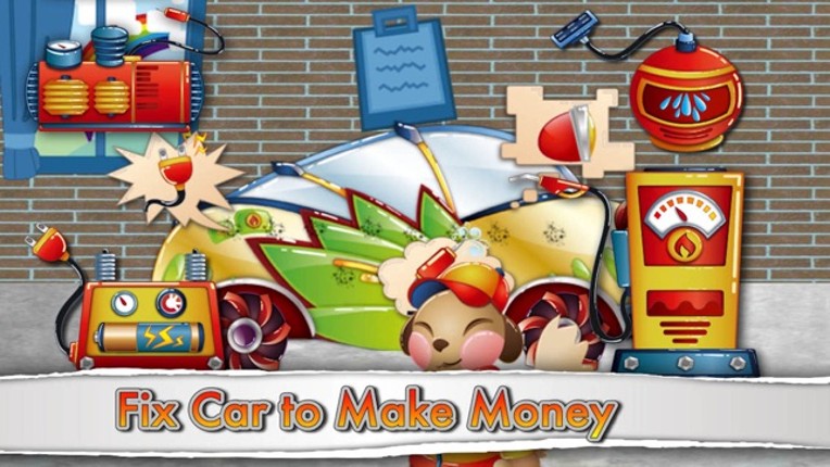 Infant car games repair &amp; driving  for toddler kids and preschool child -  QCat screenshot