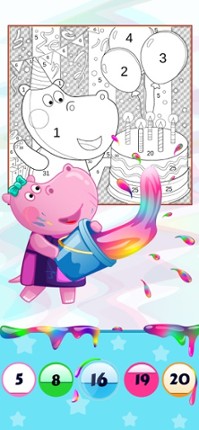 Color by Number with Hippo screenshot
