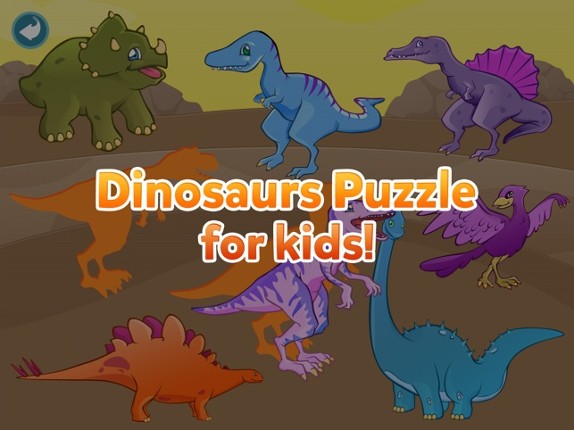 Dinosaur Shape Puzzle - Preschool and Kindergarten Kids Dino Educational Early Learning Adventure Game for Toddlers Image