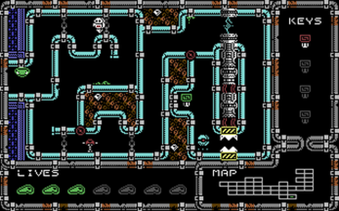 Ooze: The Escape - C64 screenshot