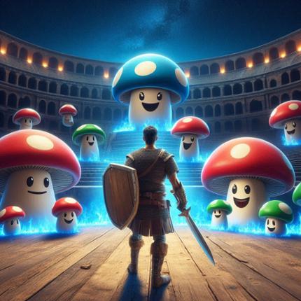 Mushroom Coliseum Last Warrior Standing Game Cover