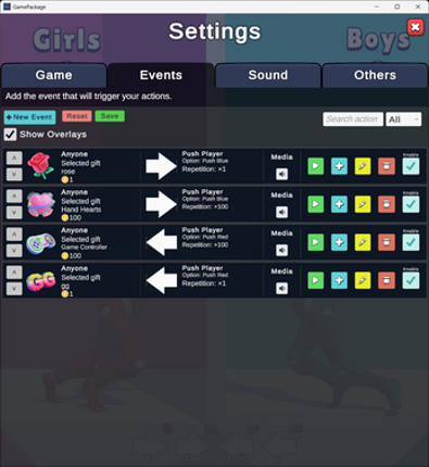Tiktok interactive Boys vs Girls game Image