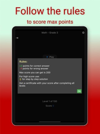 3rd Grade Math Challenge screenshot