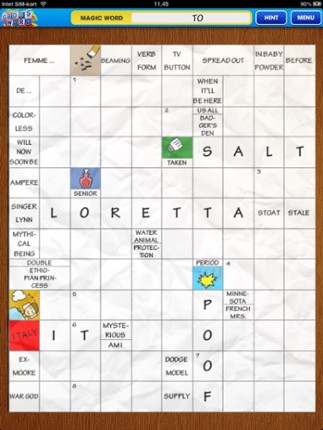Crossword (English) screenshot