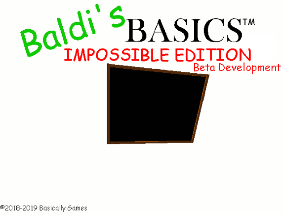 Baldi's Basics: Impossible Edition Game Cover