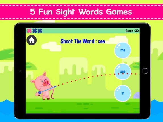 Kindergarten Sight Word Games screenshot