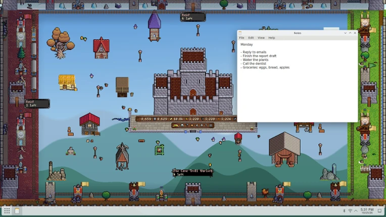 Little Bastion — A Tiny Kingdom That Defends Your Desktop screenshot