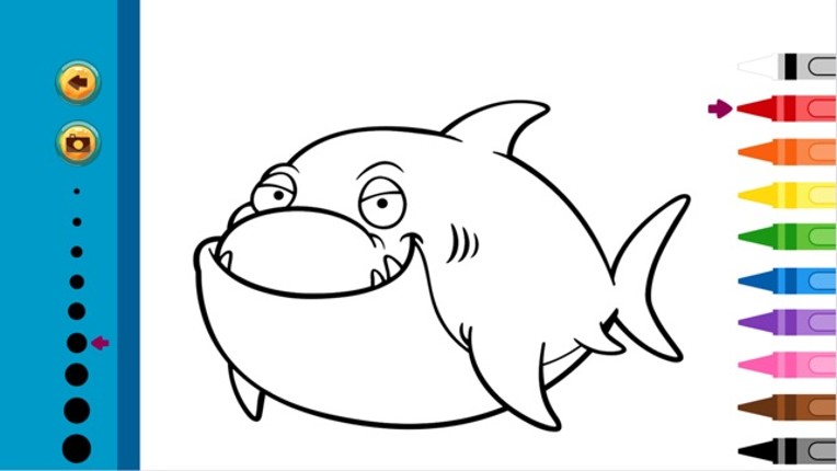 Sea Animals Coloring Book - Painting Game for Kids screenshot