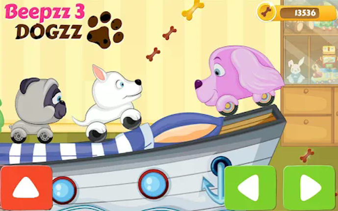 Kids Car racing games - Dogs Image
