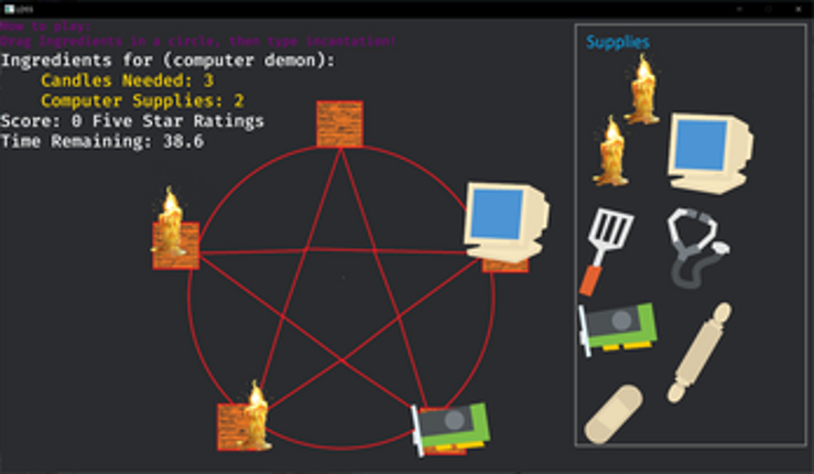 LDJam: Uber for Summoning Circles Image