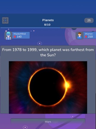 Space Knowledge Quiz screenshot