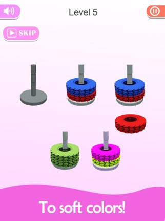 Stack Sort - Color Hoop screenshot