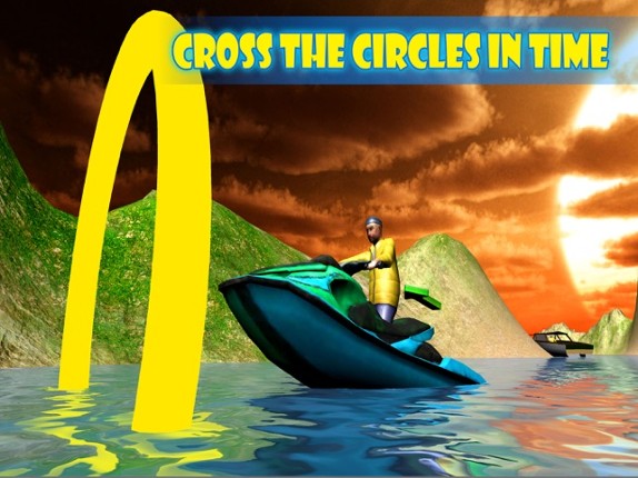 3D Jet Ski Drive Sim Rings Water Play screenshot