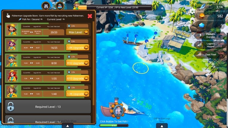 Fisher Idle screenshot