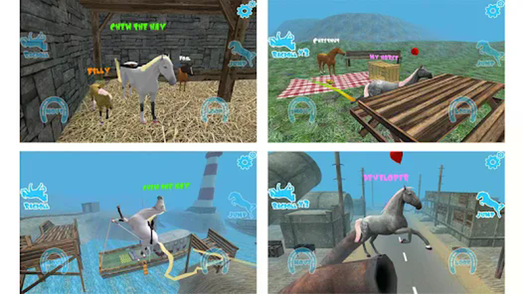 Hill Cliff Horse: Online screenshot