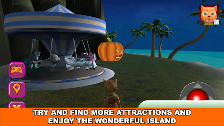 Halloween Cat Theme Park 3D screenshot