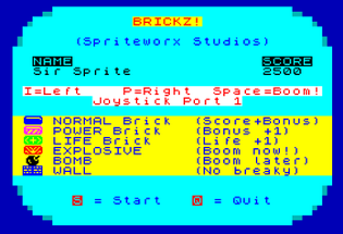 Brickz! (VARIETY) ZX Spectrum Next Image