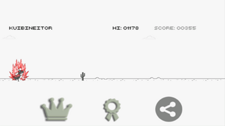 Dino Saiyajin Runner T-Rex Chrome screenshot