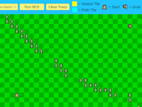 Interactive Pathfinding Simulator Image