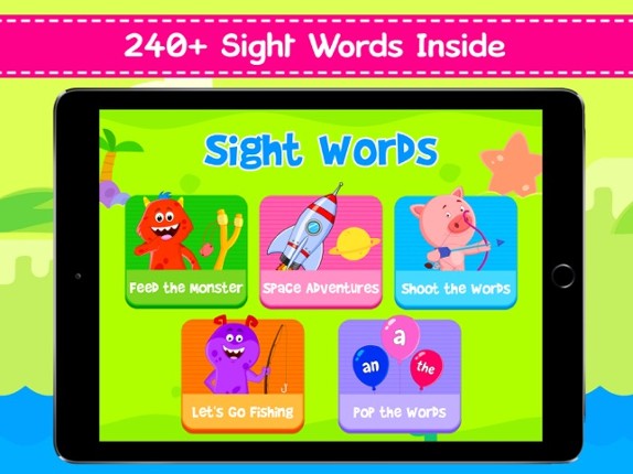 Kindergarten Sight Word Games screenshot