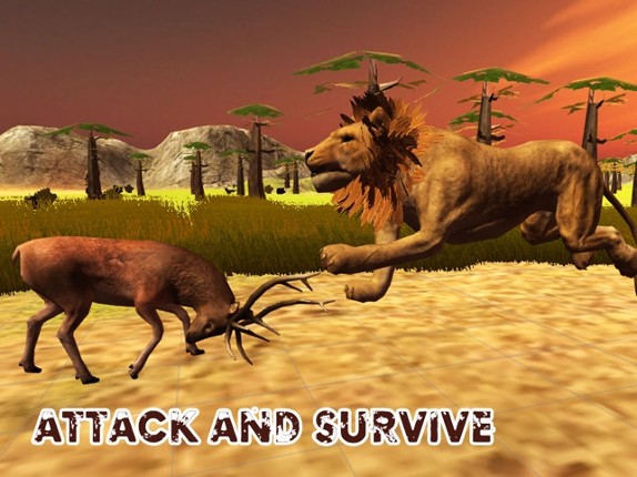 Lion Simulator 3D - Ultimate Wild Life Lion Simulator screenshot
