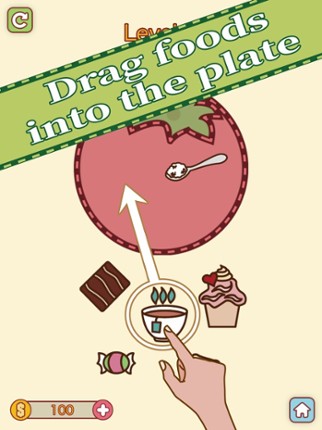 Put Foods On Dish - No Clash screenshot