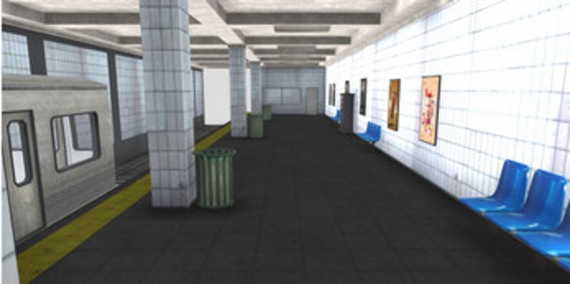 Subway metro 3D Model design screenshot