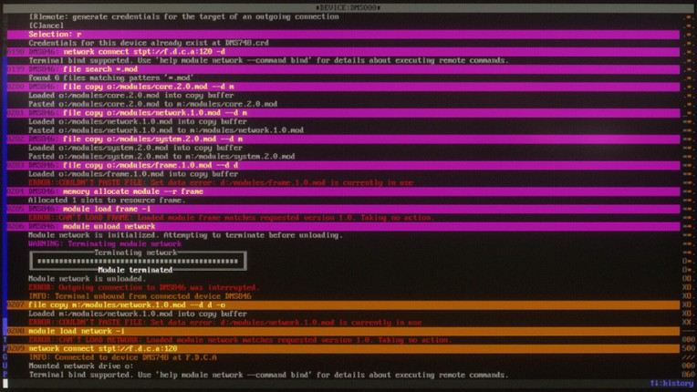 Terminal ESC screenshot