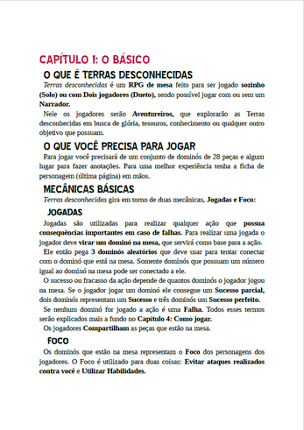 TERRAS DESCONHECIDAS screenshot