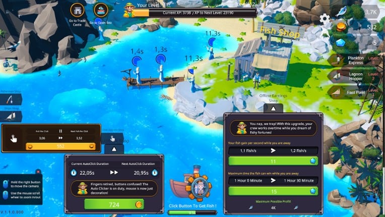 Fisher Idle screenshot