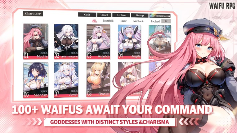 Goddess of Fate: Waifu RPG screenshot