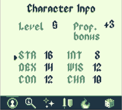 Game Boy D&D Character Sheet Image