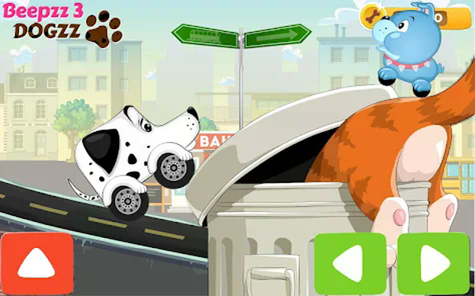 Kids Car racing games - Dogs Image