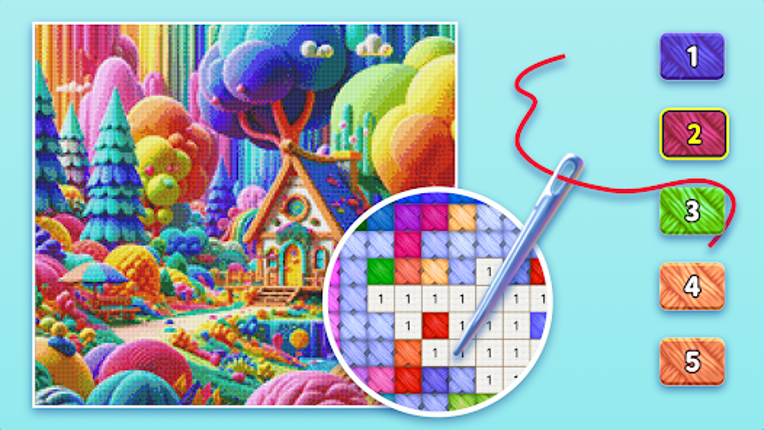 Cross Stitch: Color by Number screenshot