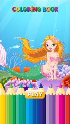 Princess Mermaid - Coloring book for me & children screenshot
