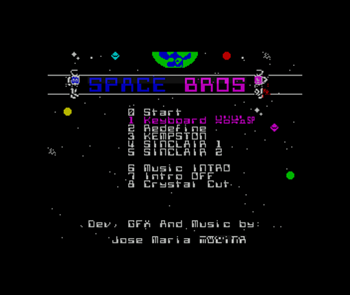 Space Bros 128K screenshot