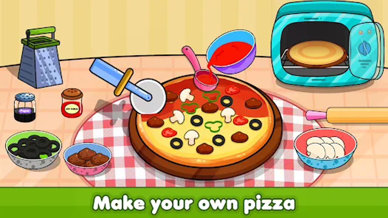Kitchen Set Cooking Chef Sim Image
