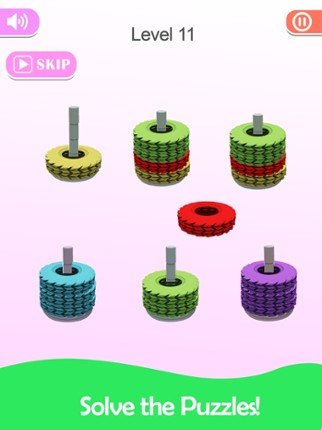 Stack Sort - Color Hoop screenshot