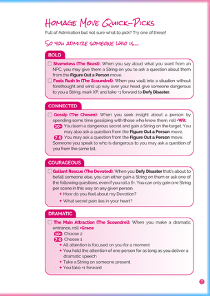 The Admirer Playbook screenshot
