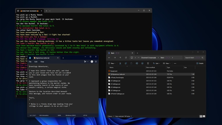 Directory Dungeon - File Explorer Dungeon Crawler screenshot