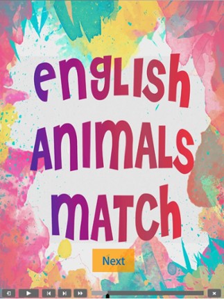 English Animals Match - A drag and drop kid game for learning english easily screenshot