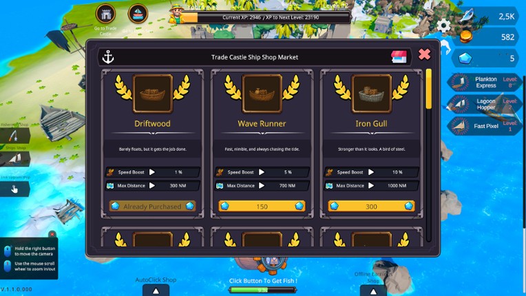 Fisher Idle screenshot