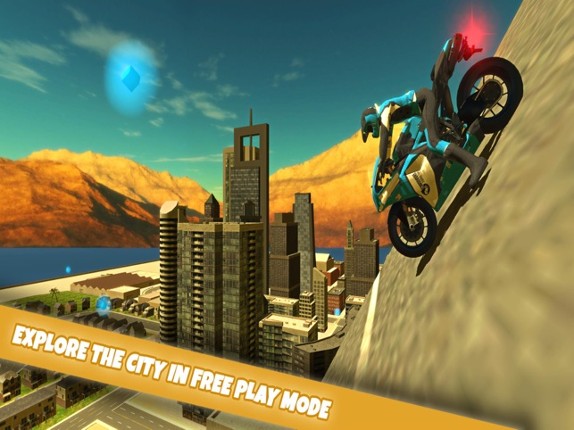 Motorbike Dubai City Driving Simultor 3D 2015 : Expensive motorbikes street racing by rich driver screenshot